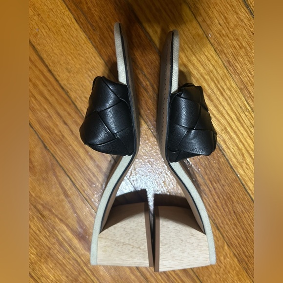 Dolce Vita Moly Black Stella Slip On Squared Open Toe Block Heeled Sandals 7.5 - Picture 2 of 9